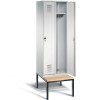 2-person clothing locker with under bench seat (Evo)